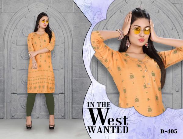 Limelight Fancy Rayon Block Print Kurti 